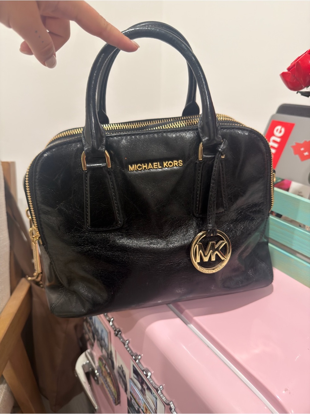 Michael Kors Black Leather bag
